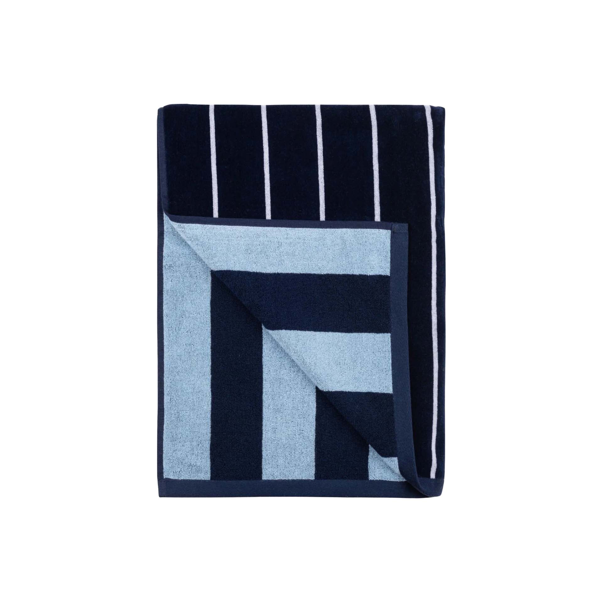 Torres Novas Pena Strandtuch 100x180cm marin, hellblau, weiss