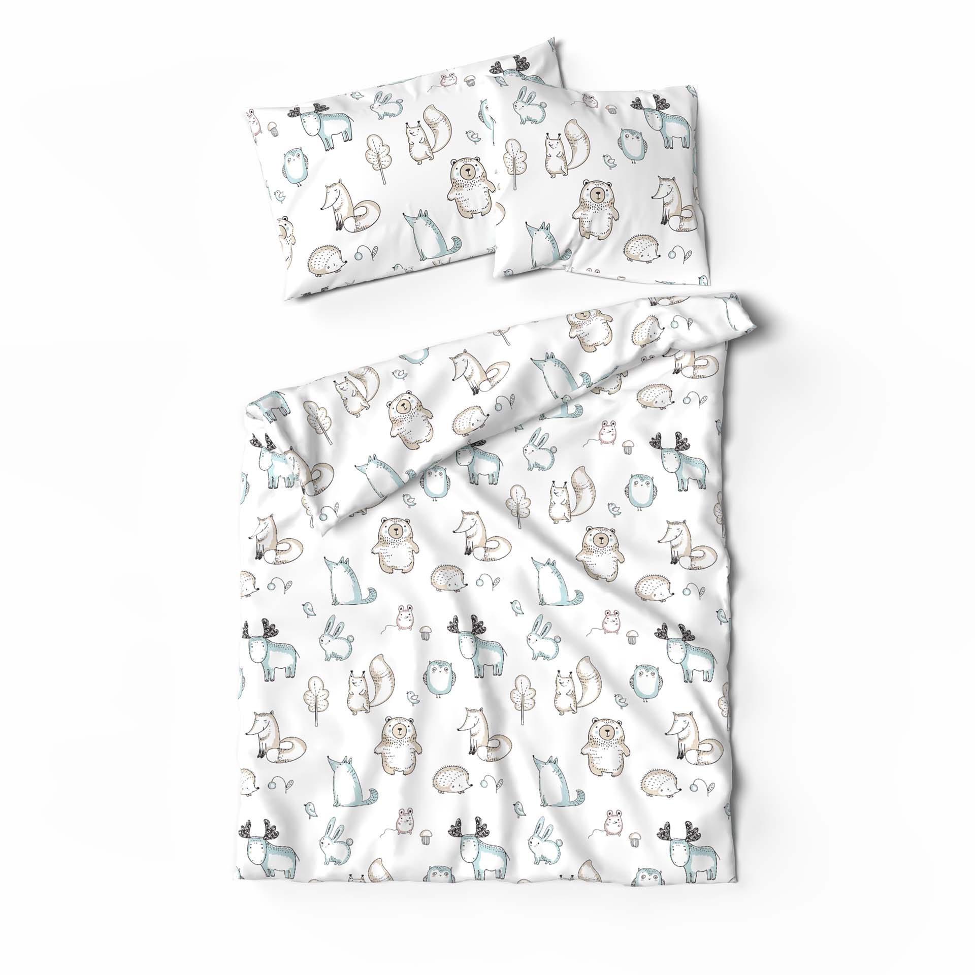 Lotus Bettwäsche Kinder Renforcé Forest animals
